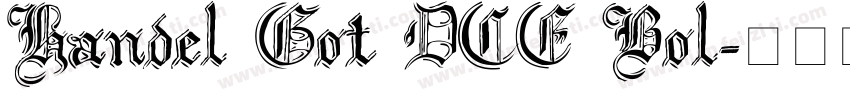 Handel Got DCE Bol字体转换